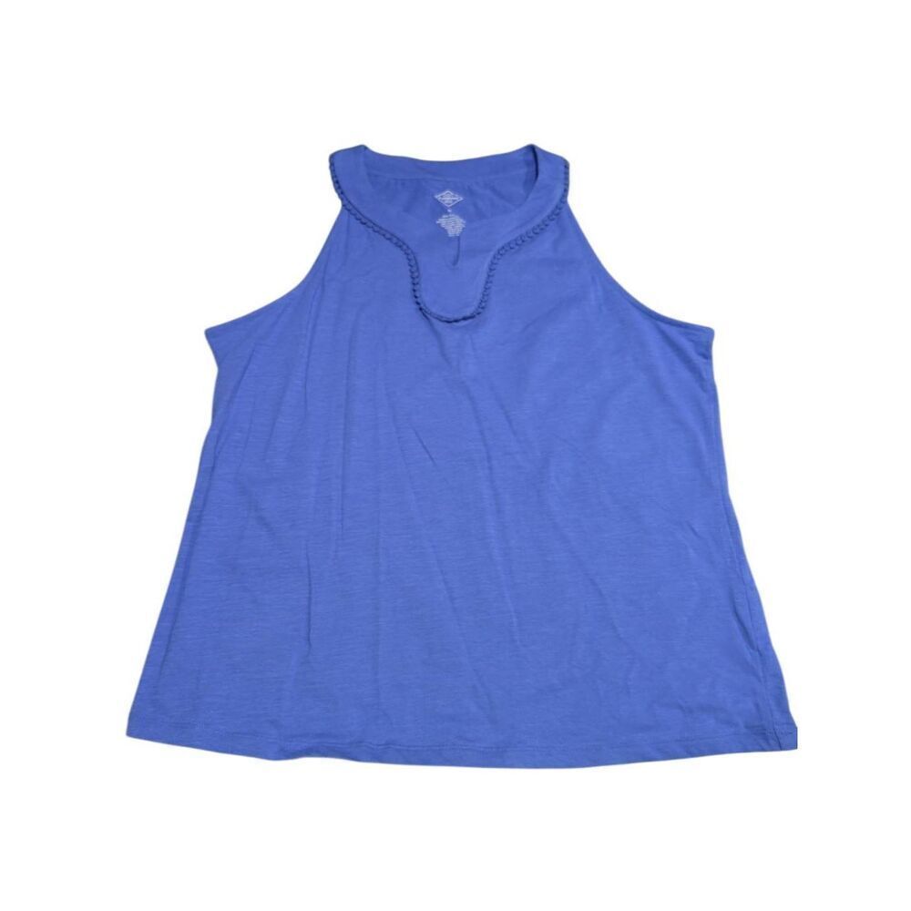 St. John's Bay Womens XL Halter Neck Sleeveless Blouse